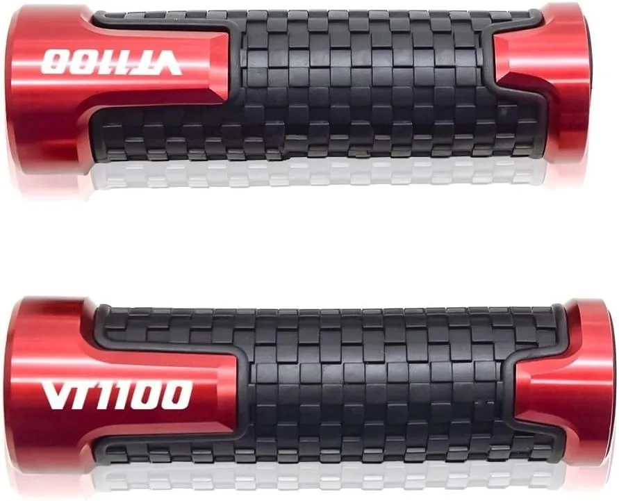 Motorcycle CNC Anti-slip Handlebar For H&ONDA VT1100/VT 1100 C Spirit 7/8"22mm Universal Motorcycle Aluminum Rubber Anti-Slip Handle Bar Grip Handlebar Hand Grips(77)