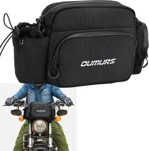 Motorcycle Handlebar Bag 1680D Water-Resistant 18L,Sissy Bar Bag Bike E-Scooter Handlebar Bag Universal Fit for T-Shaped & Horizontal Handlebars For Street Glide Road King Iron 883