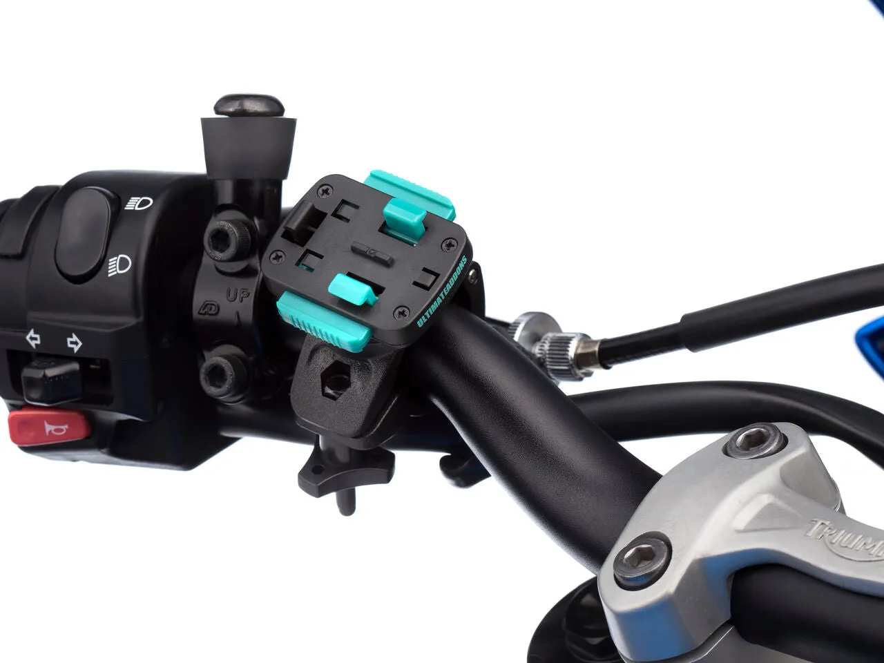 Motorcycle Handlebar Mirror Mounting Attachment