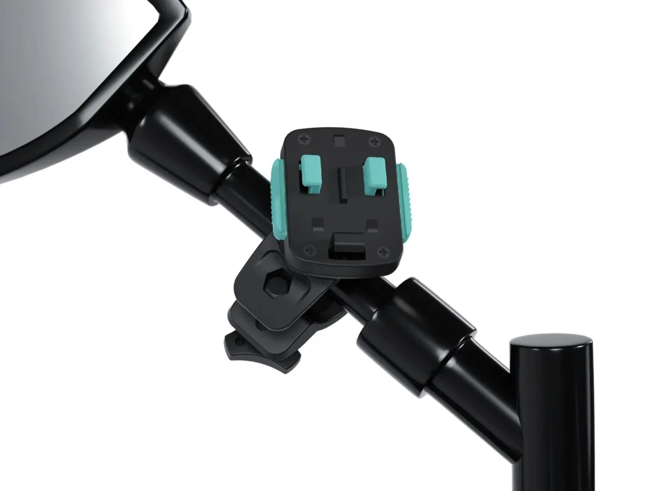 Motorcycle Handlebar Mirror Mounting Attachment