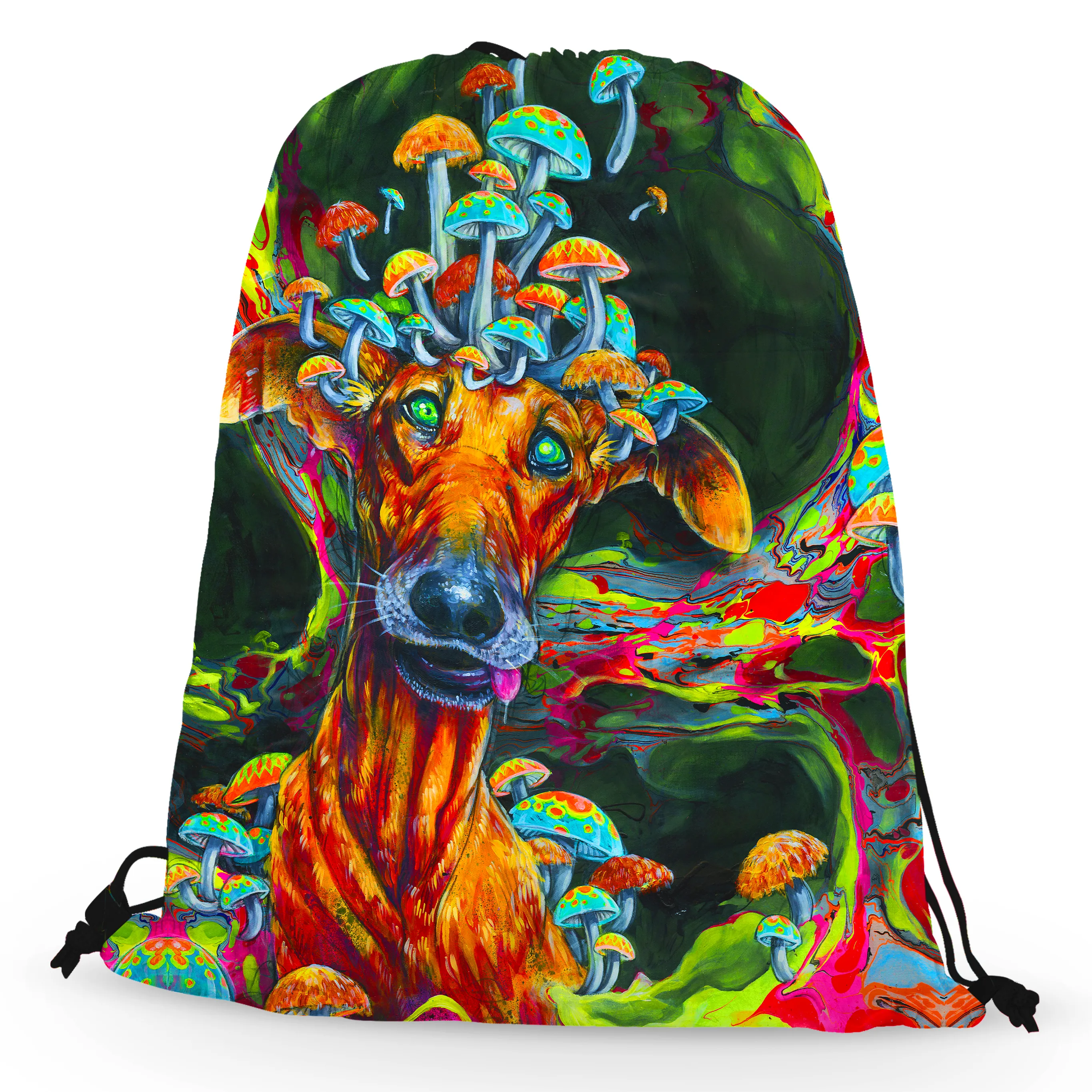 Mush Puppy Drawstring Bag
