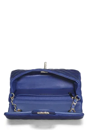Must-have Flap Chanel, Rectangular Navy Navy Unbelievable deal Small, Satin 