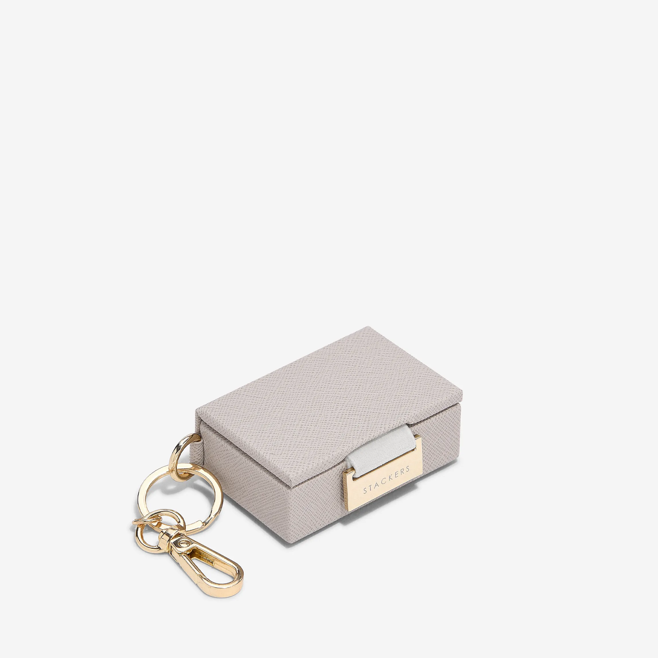 Nano Jewellery Box Keyring Gift Wrapped - Taupe