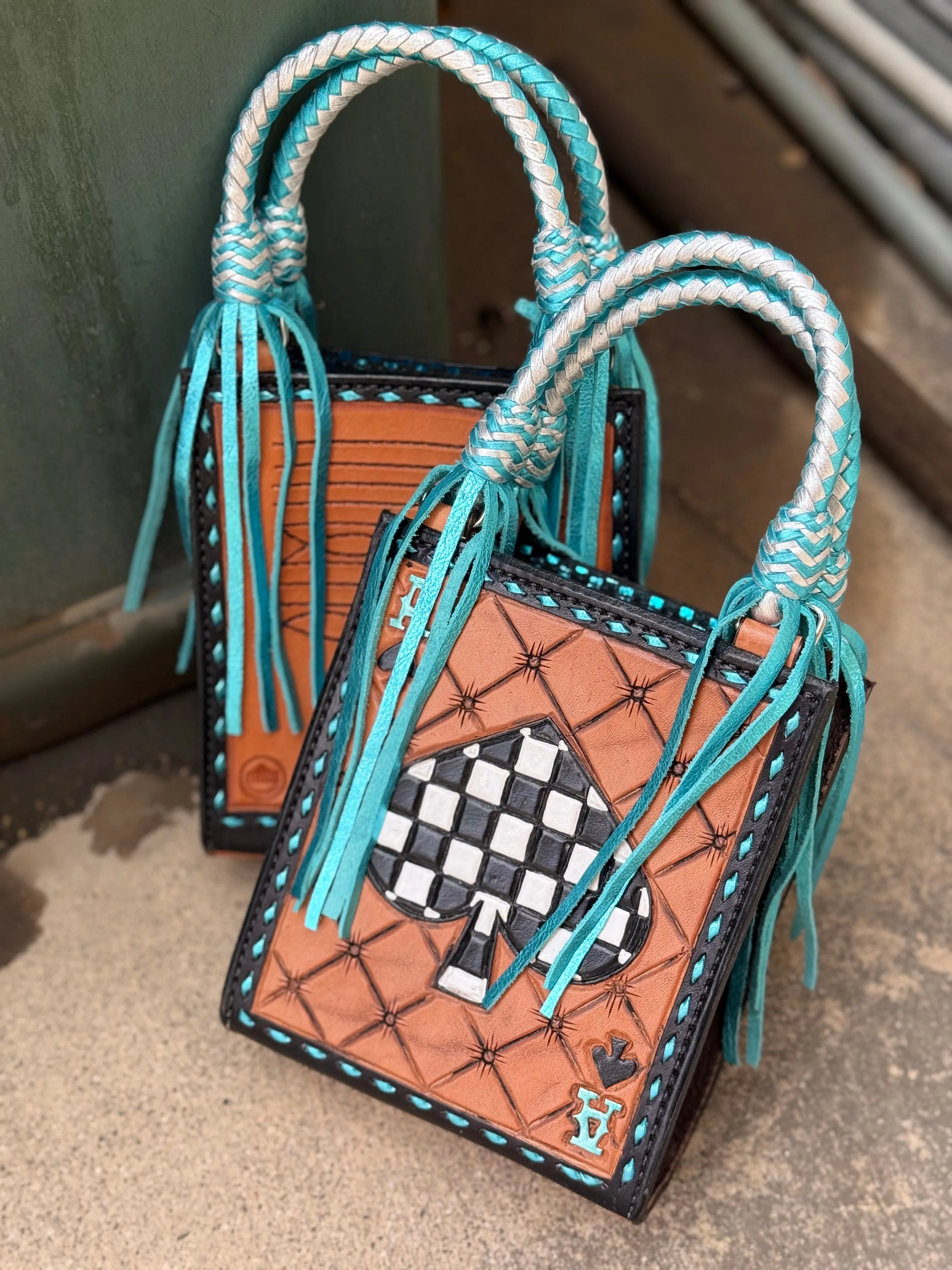 NEON WRANGLER- Checkered Ace TASSEL