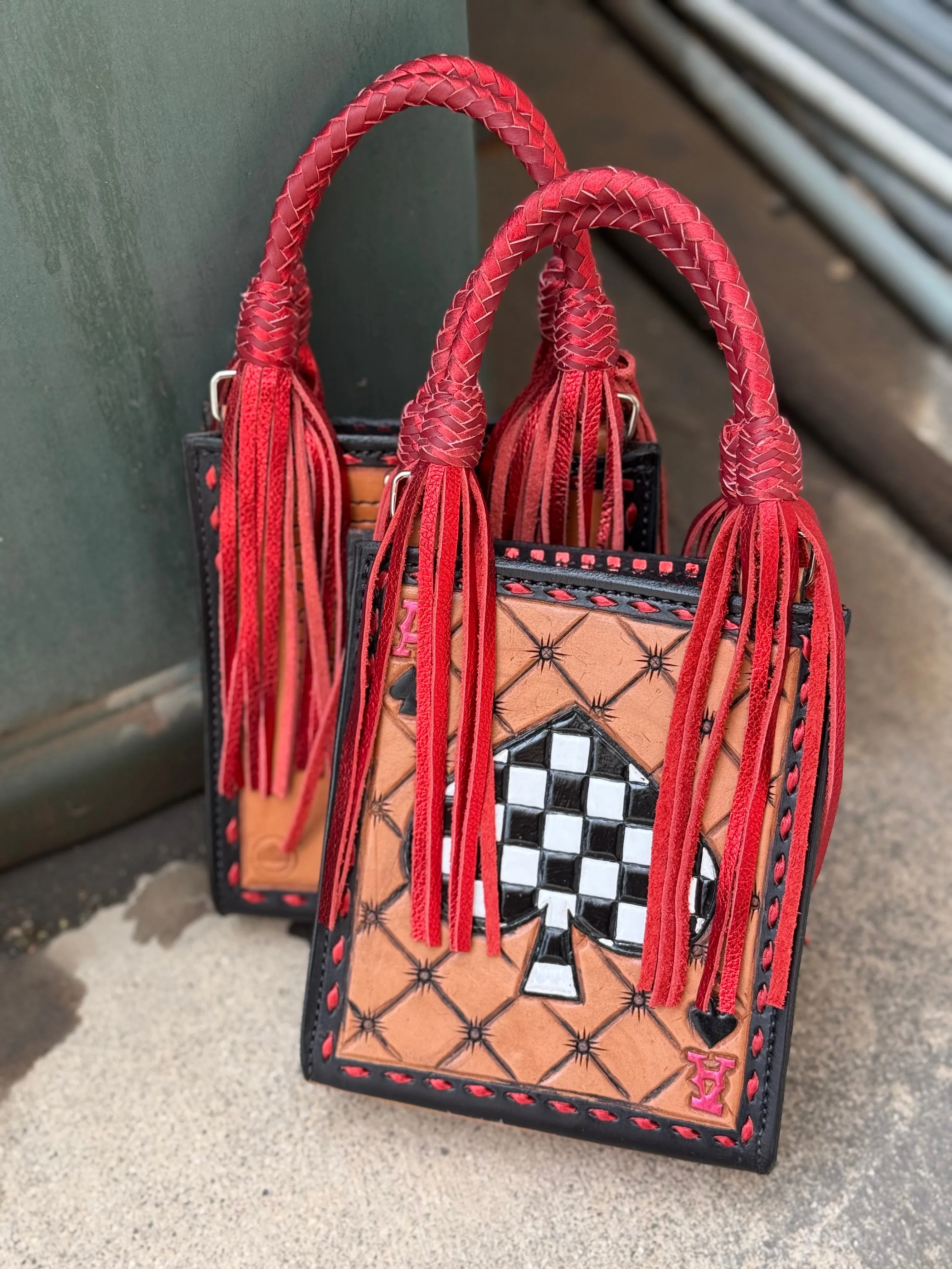 NEON WRANGLER- Checkered Ace TASSEL