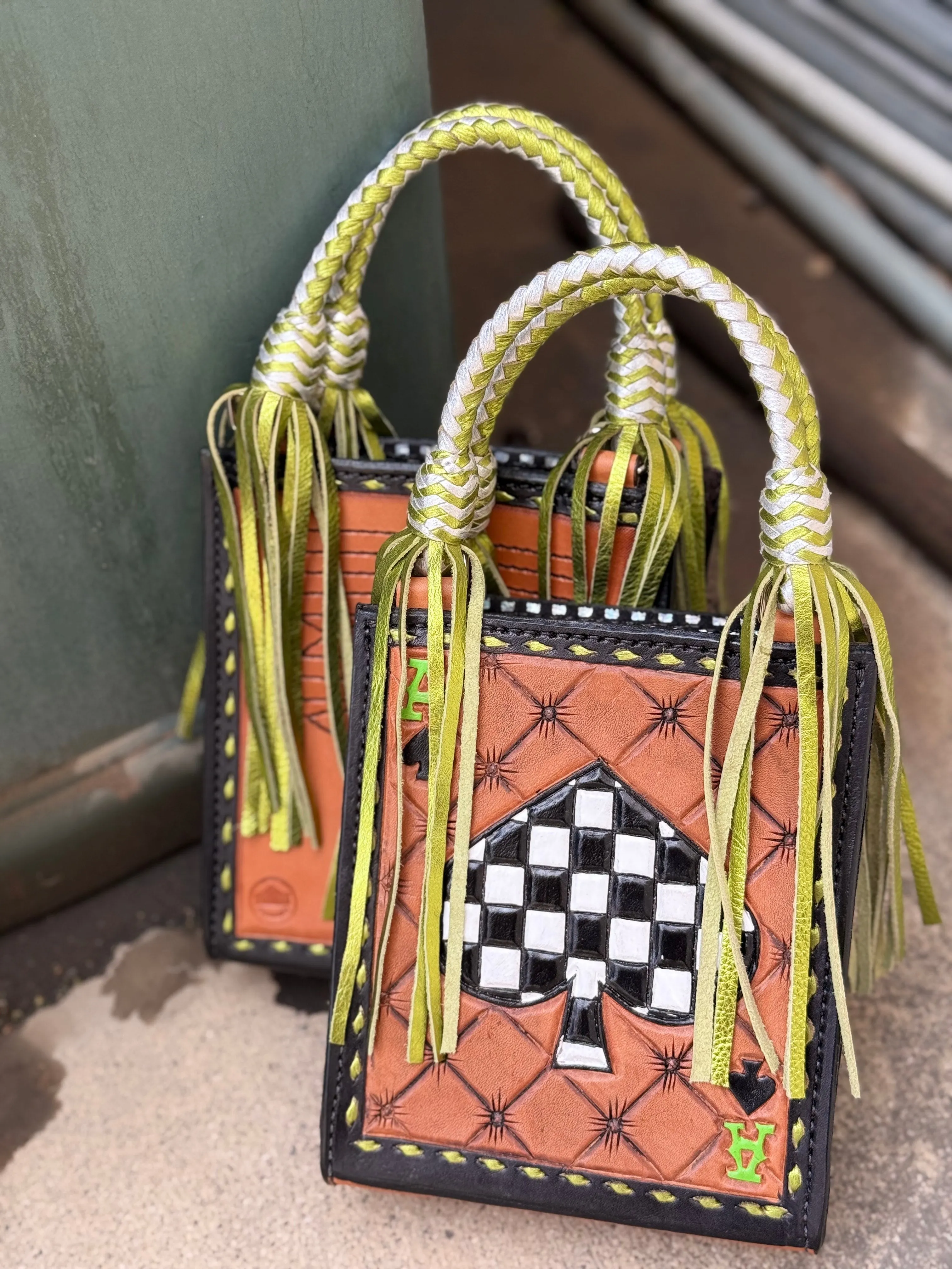 NEON WRANGLER- Checkered Ace TASSEL