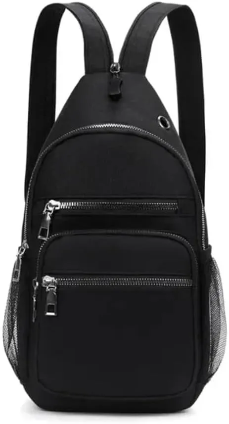 New Women Small Backpack Chest Bag Sling Messenger Bags Female Sports Bag Mini Travel Bagpack Crossbody Bag Girl Back Pack, Medium
