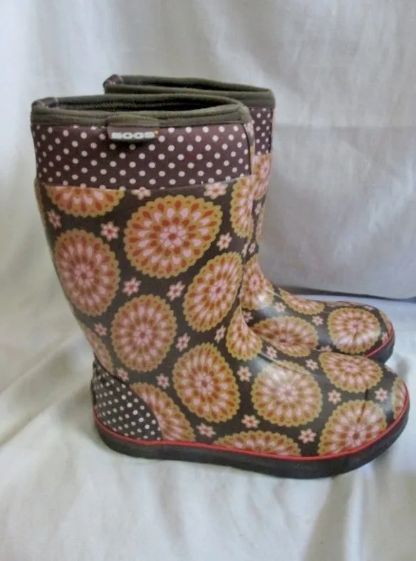 NEW Womens BOGS TAYLOR DAHLIA WATERPROOF 52222 Insulated Boots 9 BROWN