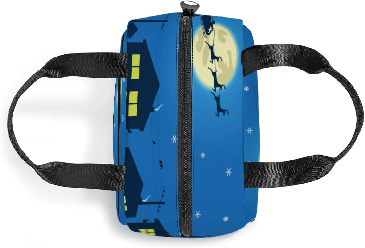 Night Lunch Tote Bag Lunch Box,Reusable Insulated Sled Elk Lunch Tote Bag for Women Men,Leakproof Thermal Cooler Sack Handbags for Travel Picnic
