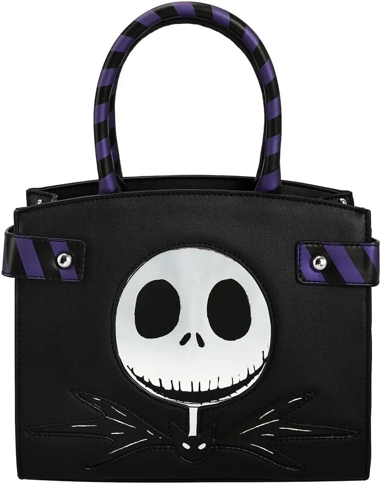 Nightmare Before Christmas Jack Skellington Movie Character Black Purse