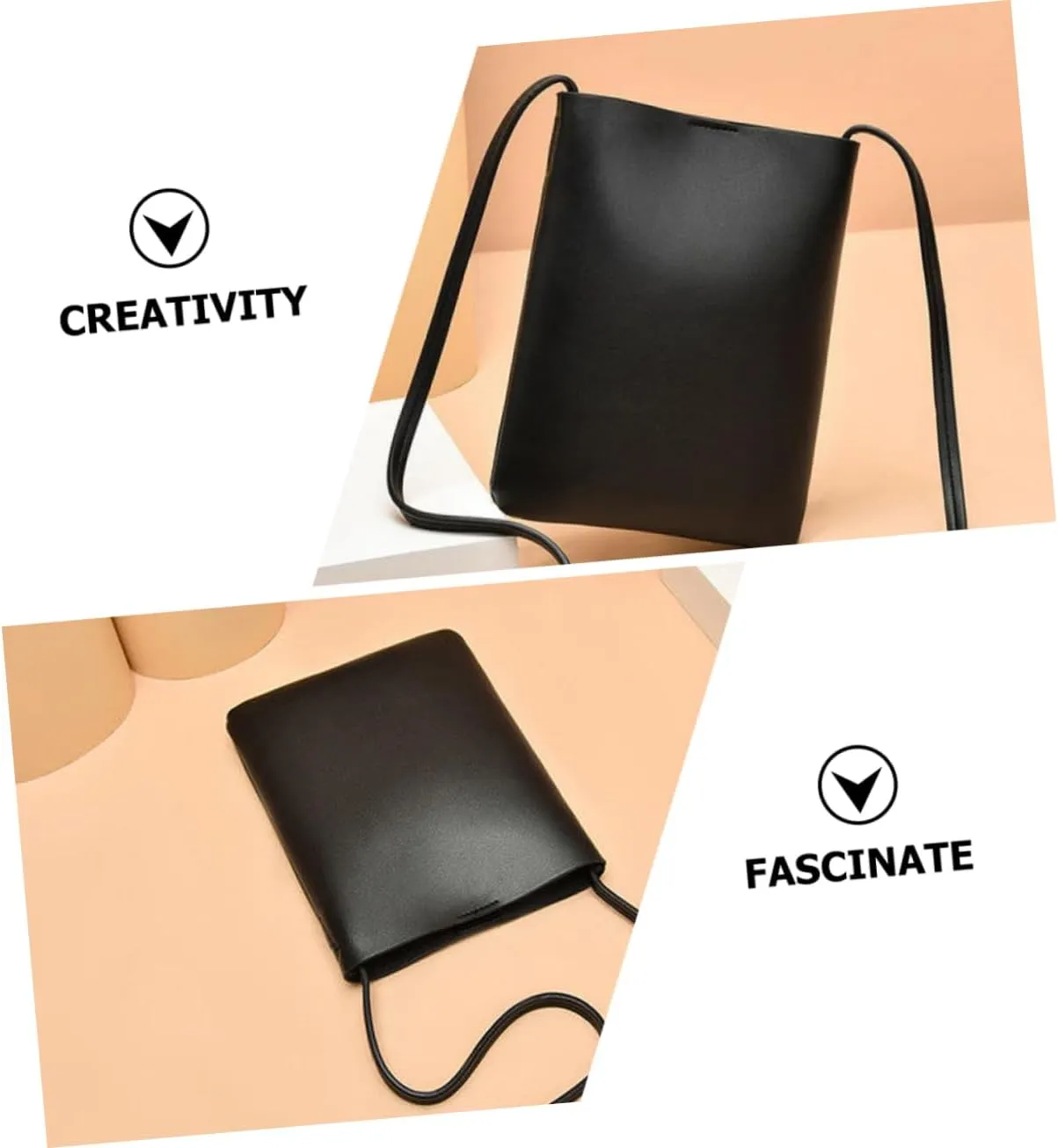NOLITOY 2pcs mini phone bag Cell phone purse crossbody trendy crossbody bags for women black purse for women