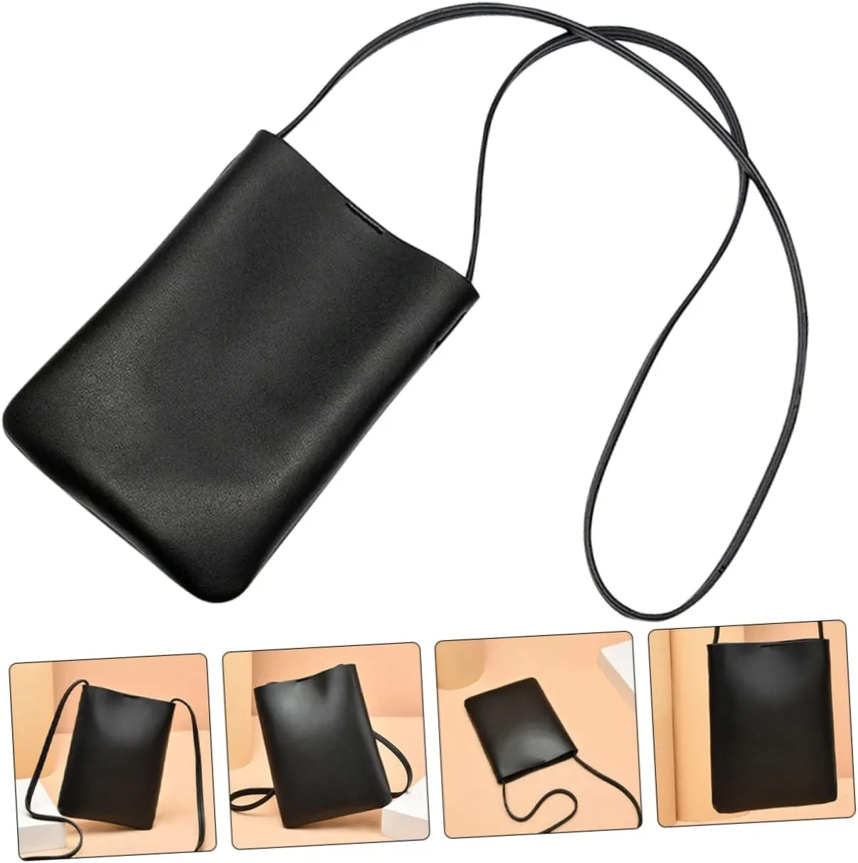 NOLITOY 2pcs mini phone bag Cell phone purse crossbody trendy crossbody bags for women black purse for women