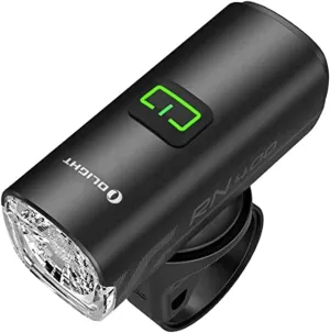 OLIGHT RN 400 LED Bike Lights, 400 Lumens USB Type-C Rechargeable Front Light, IPX7 Waterproof Bicycle Headlight for Road Urban Cyclists Black