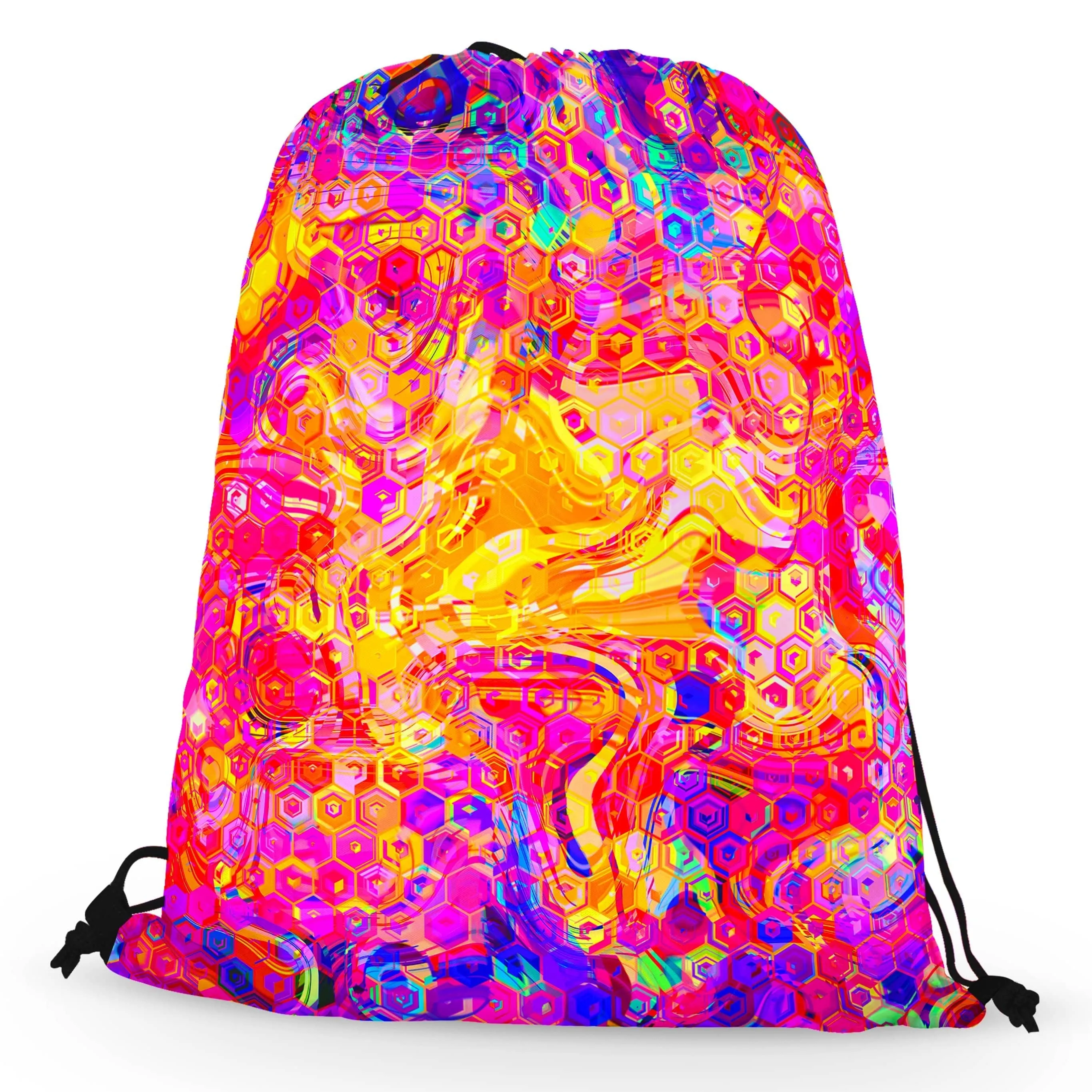 Ornate Drip Drawstring Bag