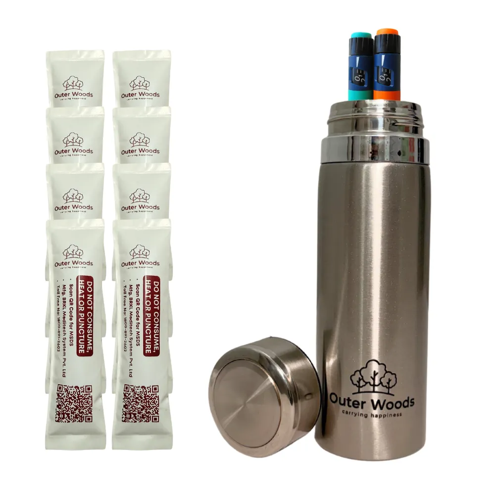 Outer Woods Insulated Insulin Bottle Cooler Travel Case - Medium - Fits upto 7.1 Inch Insulin Pens