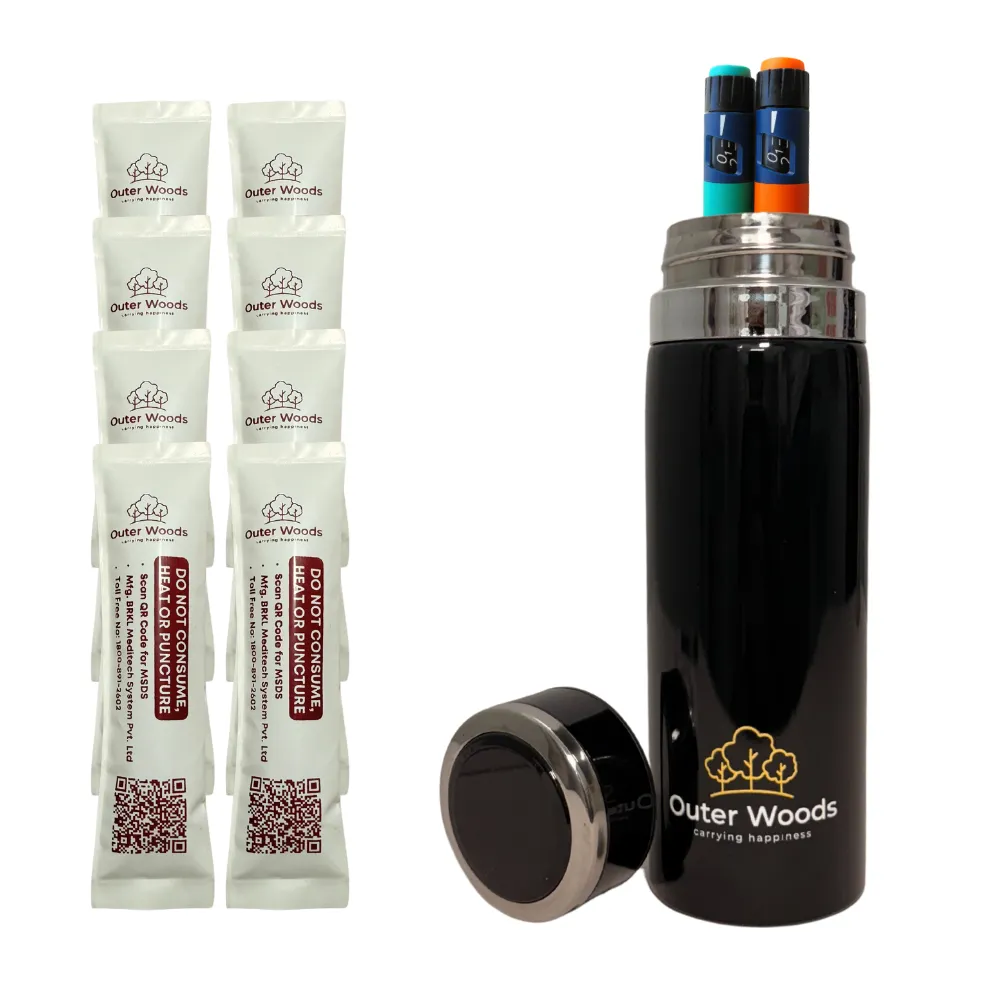 Outer Woods Insulated Insulin Bottle Cooler Travel Case - Medium - Fits upto 7.1 Inch Insulin Pens