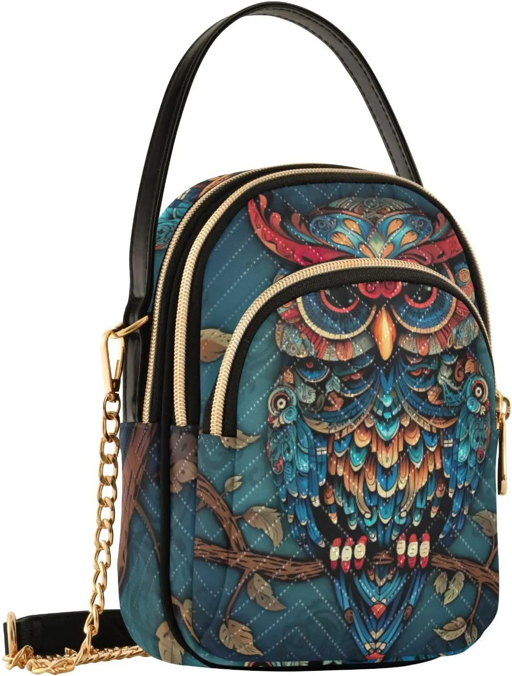 Owl in the Blue Women Crossbody Bags, Lightweight Crossbody Bag Small Handbags for Women Crossbody