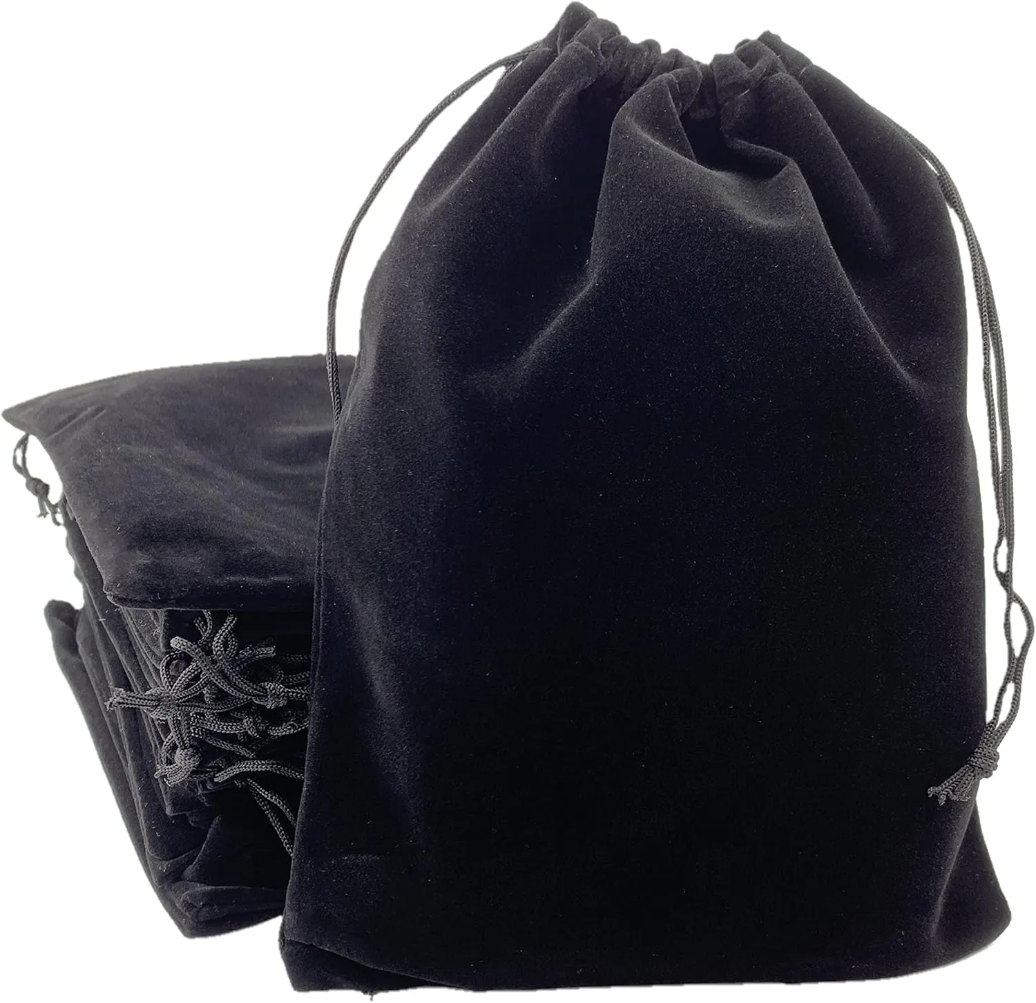 Palmhomee Pack of 12 7x9 Inch Velvet Drawstring Bags Gift Bag Velvet Pouch For Jewelry Wedding and Party Favor (Mixed Colors)