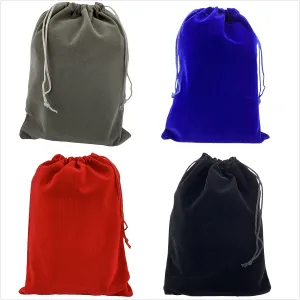 Palmhomee Pack of 12 7x9 Inch Velvet Drawstring Bags Gift Bag Velvet Pouch For Jewelry Wedding and Party Favor (Mixed Colors)