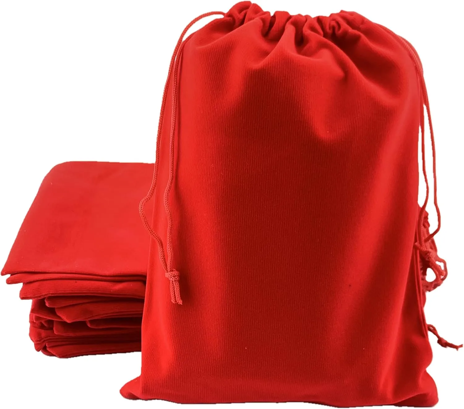 Palmhomee Pack of 12 7x9 Inch Velvet Drawstring Bags Gift Bag Velvet Pouch For Jewelry Wedding and Party Favor (Mixed Colors)