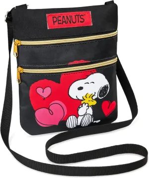 Peanuts Snoopy Crossbody Bag Girls Purse for Kids Teens Women Fashion Shoulder Bag