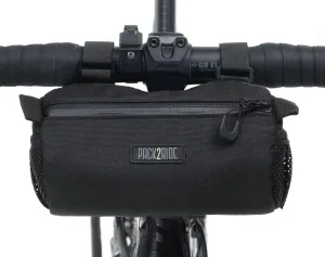Perfecda Bike Handlebar Bag - Water Resistant, Durable Cordura Fabric & Bike Bag for Daily Trips- Front Biking Storage for Road, Gravel Riding (Black)