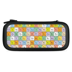 Periodic Table Fashion Compatible with Switch Carrying Case Portable Protector Bag with 15 Games Accessories Travel Black-Style