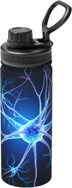 PHAYAH Neuron Extensions Water Bottle,18oz Sports Insulated Kettle For Cycling Gym Basketball Outdoor Suitable As A Gift