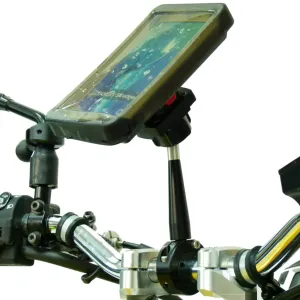 Phone Bike Mount with Rain Cover for Samsung Galaxy S6 Edge PLUS  - Use with a Case (sku 34382)