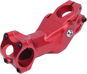 Pilipane Cycle Suspension Stem Aluminum Alloy Shock Absorbing Handlebar Stem for Mountain Road Bikes Red 31.8mm Adjustable Bike Stem Durable Lightweight Cycling Component