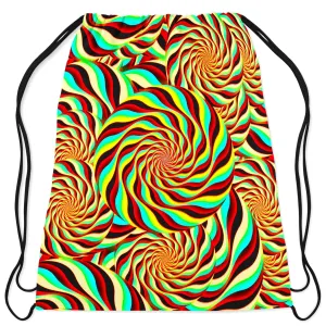 Pineal Swirl Drawstring Bag