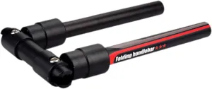 pistro Bike Folding Handlebar Aluminum Alloy Electric Scooter MTB Road Bicycle Handlebars Quick Release Foldable Handle Bar 31.8mm/25.4mm - 660mm Red