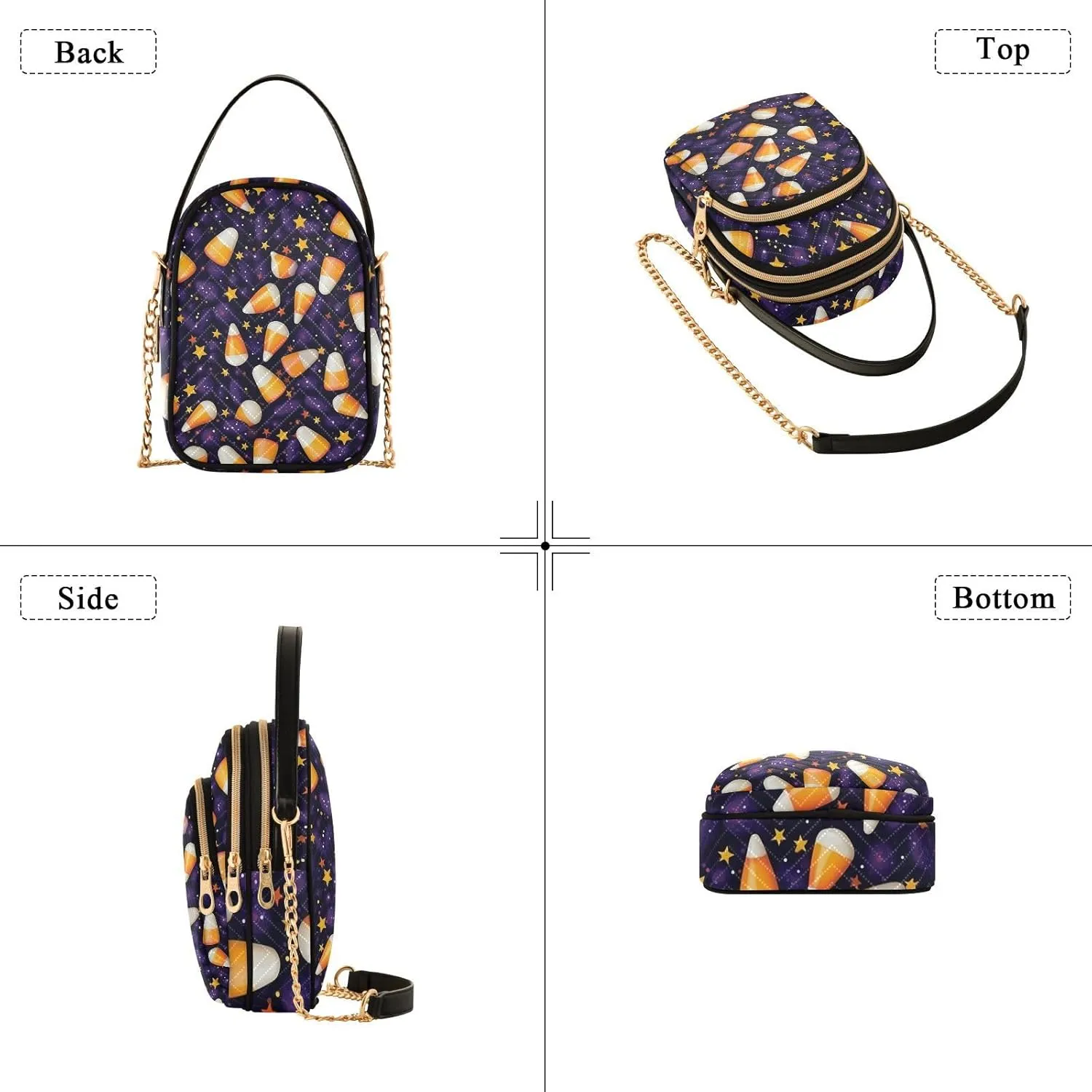 Pizza on a Green Purse with Strap Crossbody, Shoulder Handbag, Fashion Crossbody Bags for Women