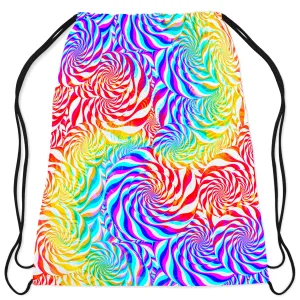 PLUR Rainbow Drawstring Bag