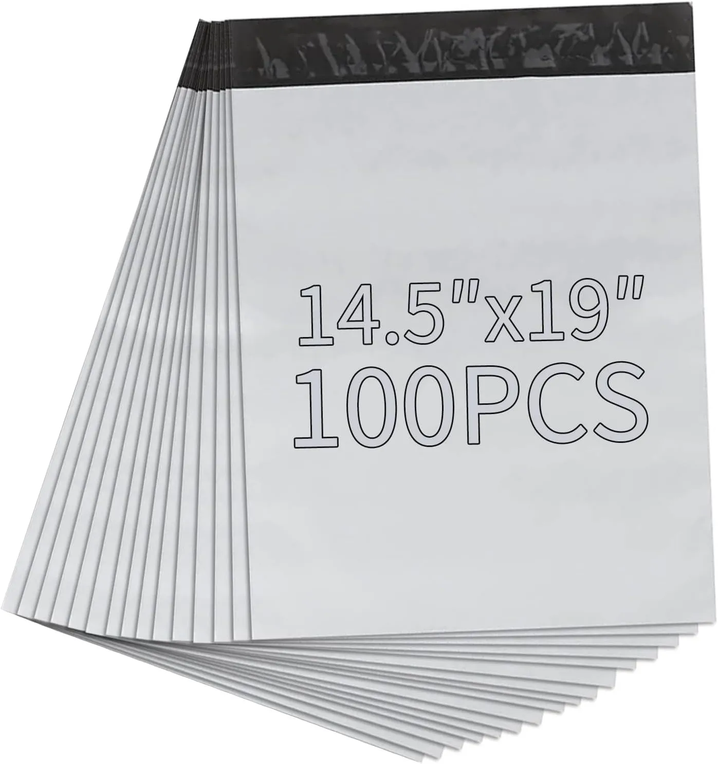 Poly Mailer 14.5x19 Inch 100 Pack,Shipping Bags for Business,Strong Adhesive Self-SealingBags,Waterproof Poly Bag for Clothing,Self-Sealing Envelopes Bags