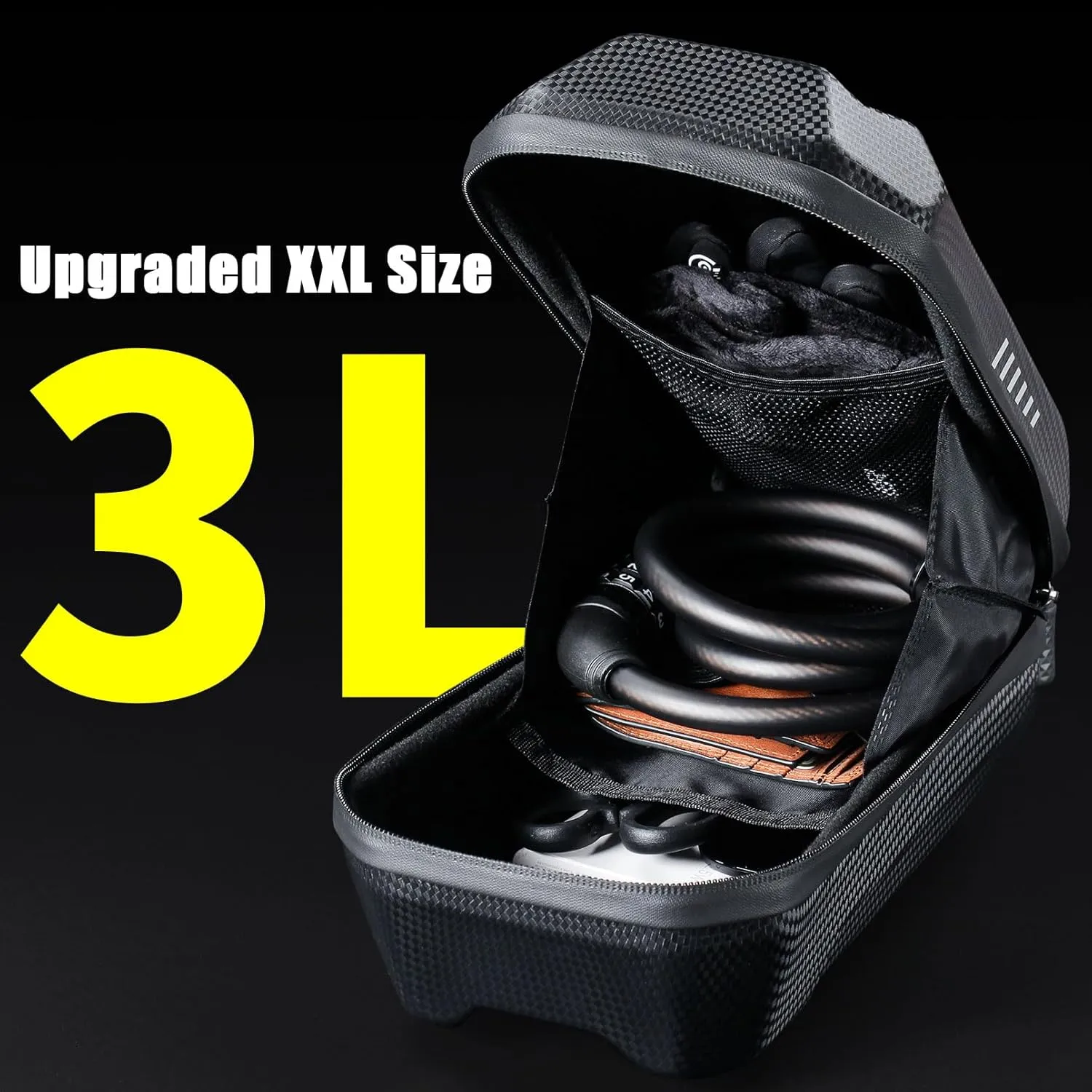 Portable Electric Scooter Bag, Quick Release Scooter Storage Bag with 2L/3L Large Capacity, Waterproof Scooter Front Handlebar Bag for Carrying Phone, Wallet, Charger Tools, Repair Tools