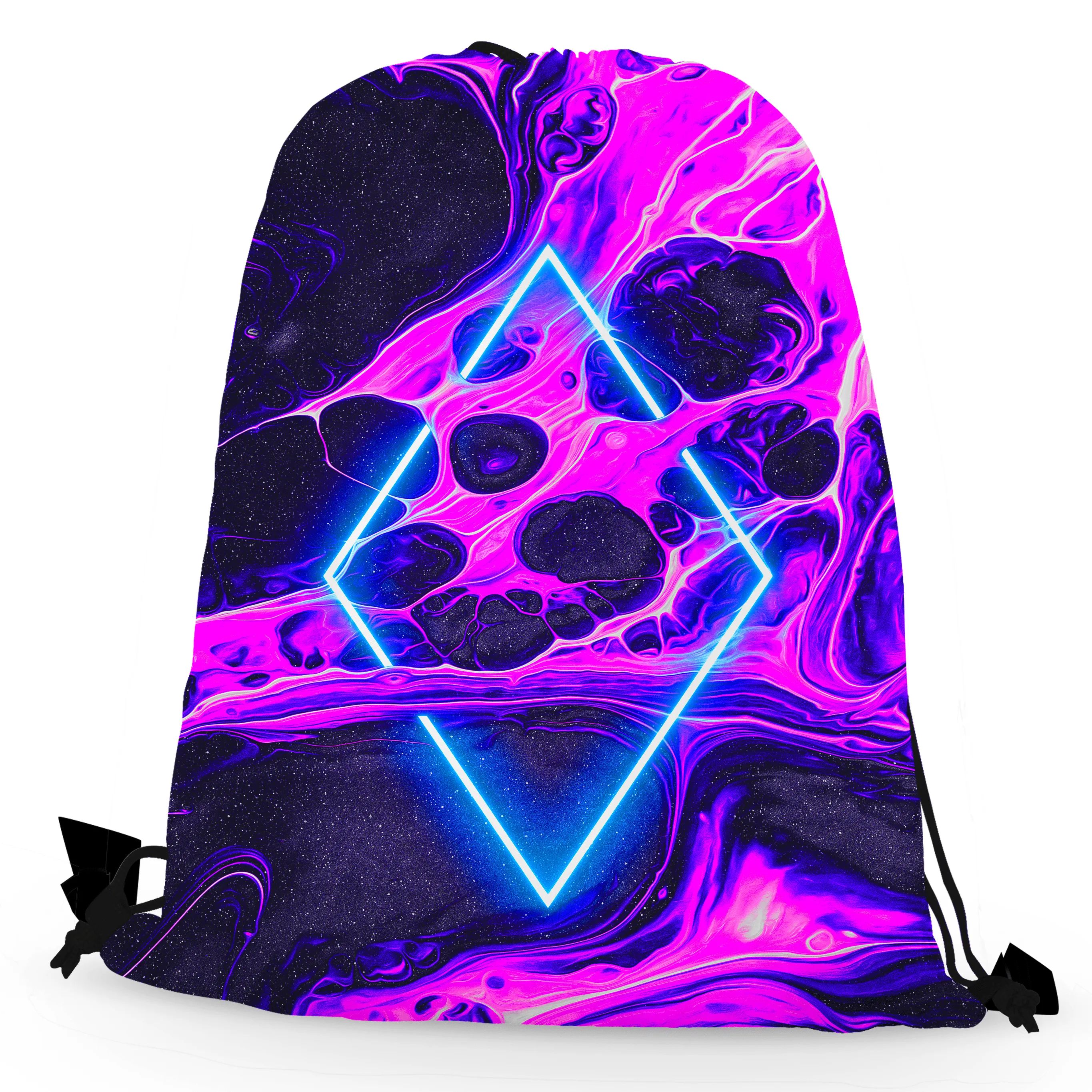Portal Home Pink Drawstring Bag