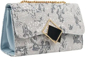 PORT&LOTUS Small Shoulder Purses for Women with Chain Strap Quilted Embroidery Handbags