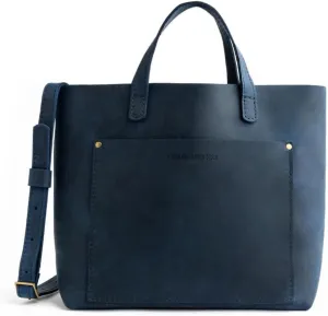 Portland Leather Goods Medium Crossbody Tote for Women – Handmade from the Finest Full-Grain Hides