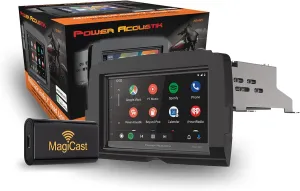 Power Acoustik HD-14KITWC 7” Replacement Head Unit Plus MagiCast Wireless CarPlay for 2014  Harley-Davidson, Waterproof Touchscreen, Apple CarPlay & Android Auto w/GPS & Bluetooth