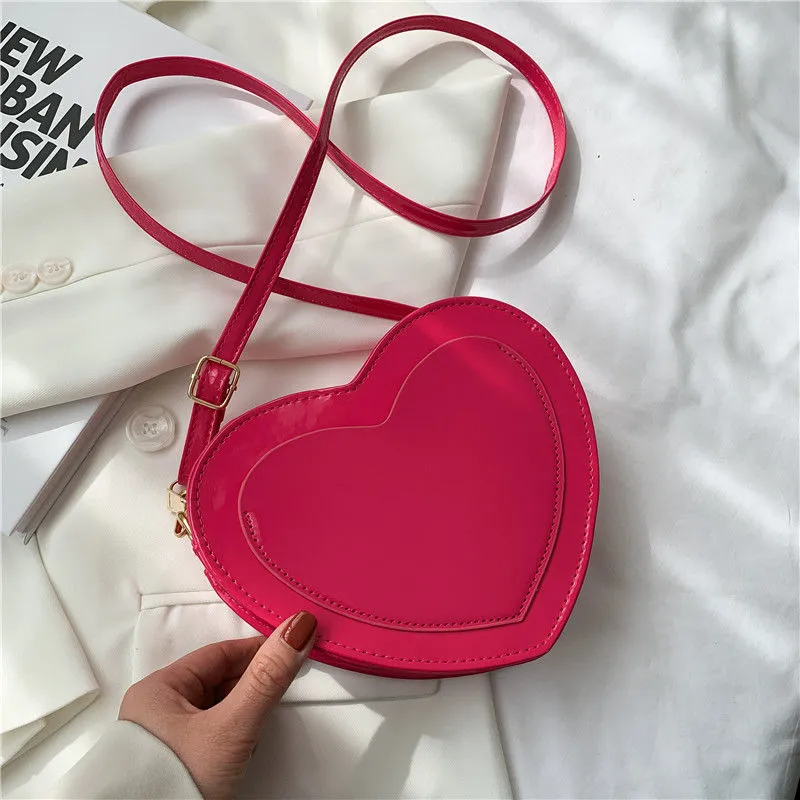 PU Heart Crossbody bag