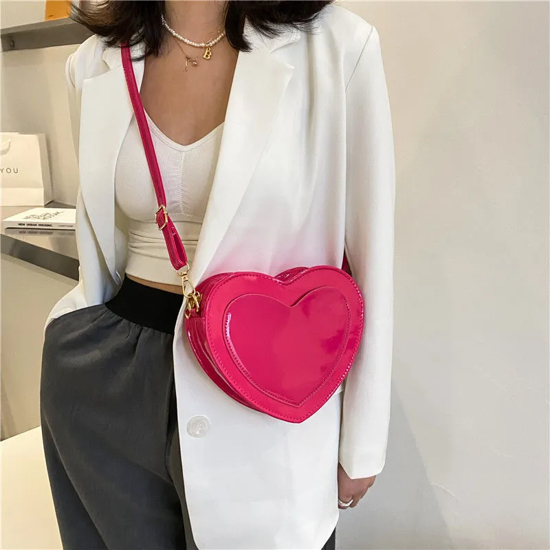 PU Heart Crossbody bag