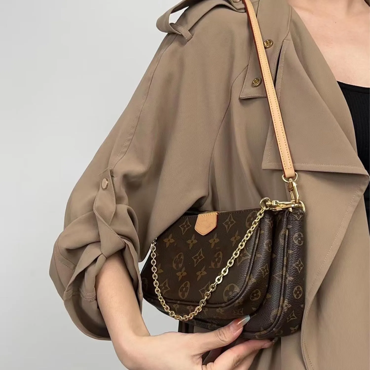Purse Chain Strap Crossbody Gold Chain Shoulder Bag Replacement Strap