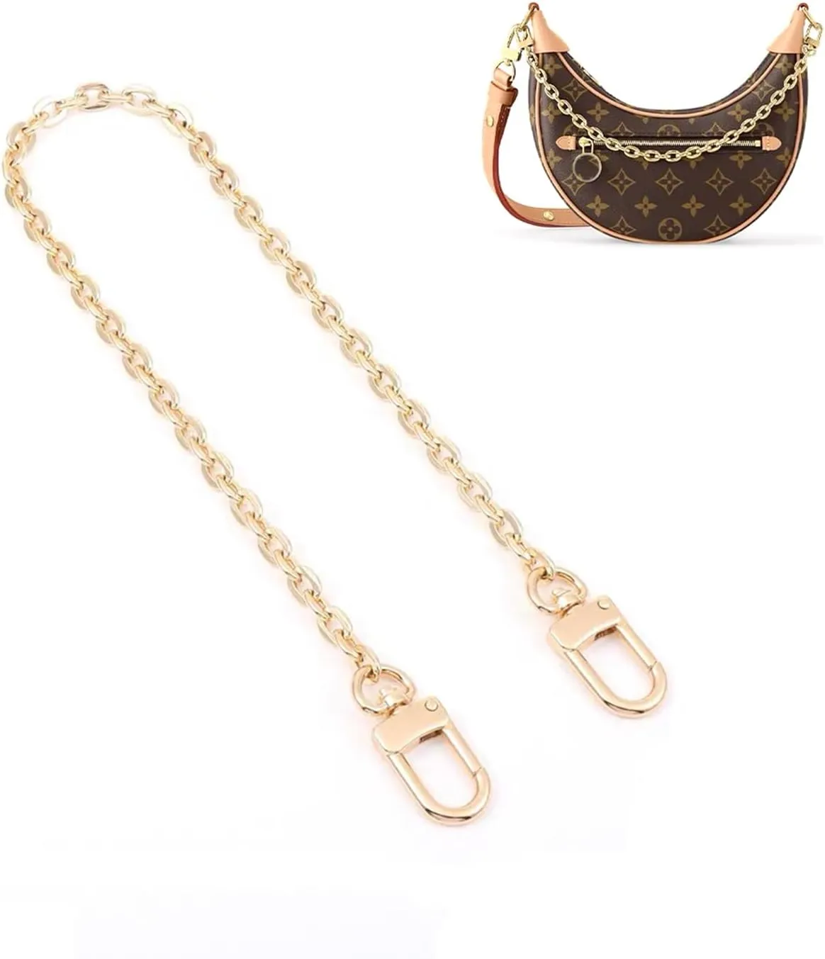 Purse Chain Strap Crossbody Gold Chain Shoulder Bag Replacement Strap