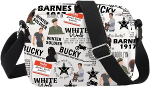 PWHAOO Bucky Inspired Gift Bucky Quotes Crossbody Bag Winter Soldier Travel Bag Barnes Fan Club Gift Bag