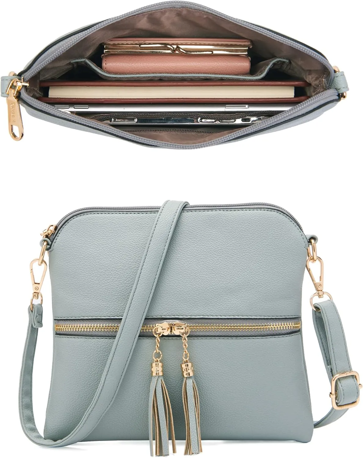 Qiyuer Purses And Wallets Set For Women Tote Handbags Large Hobo Bag Purse With Wallet 3PCS