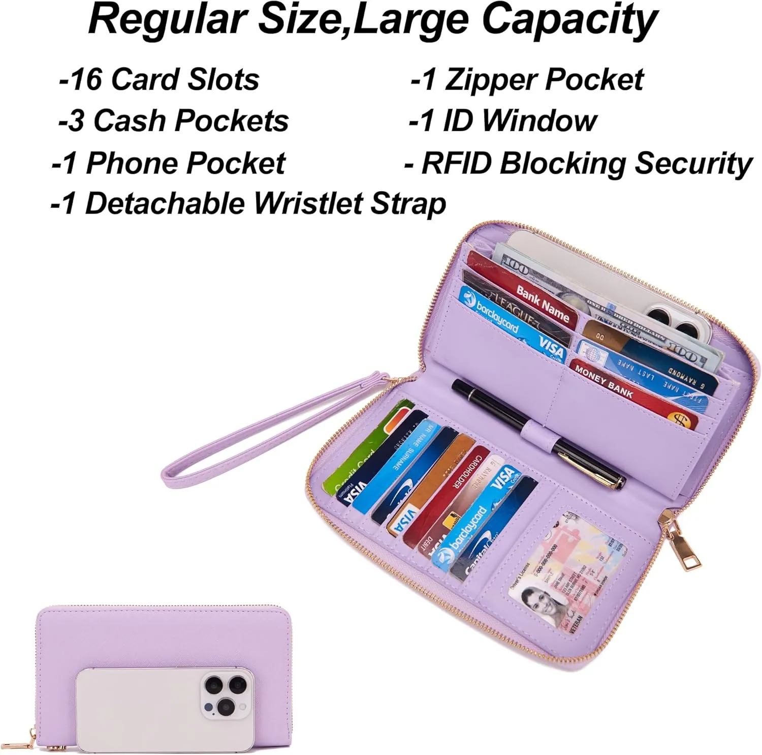 Qiyuer Women Purses And Handbags Set Ladies Top Handle Satchel Tote Shoulder Work Bag With Matching Clutch Wallet 2PCS