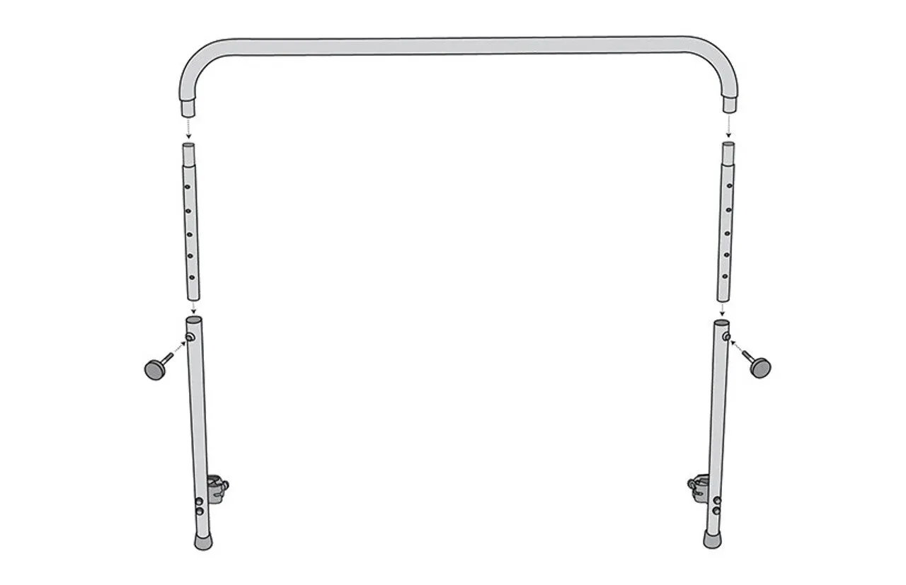 Quick-Release Handle Bar for 44” JumpSport Arched Leg Rebounders