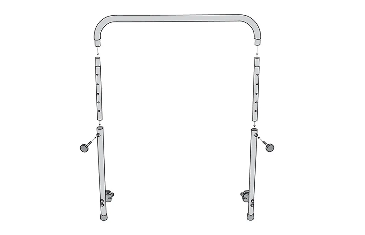Quick-Release Stability Bar For 39” JumpSport Arched Leg Rebounders
