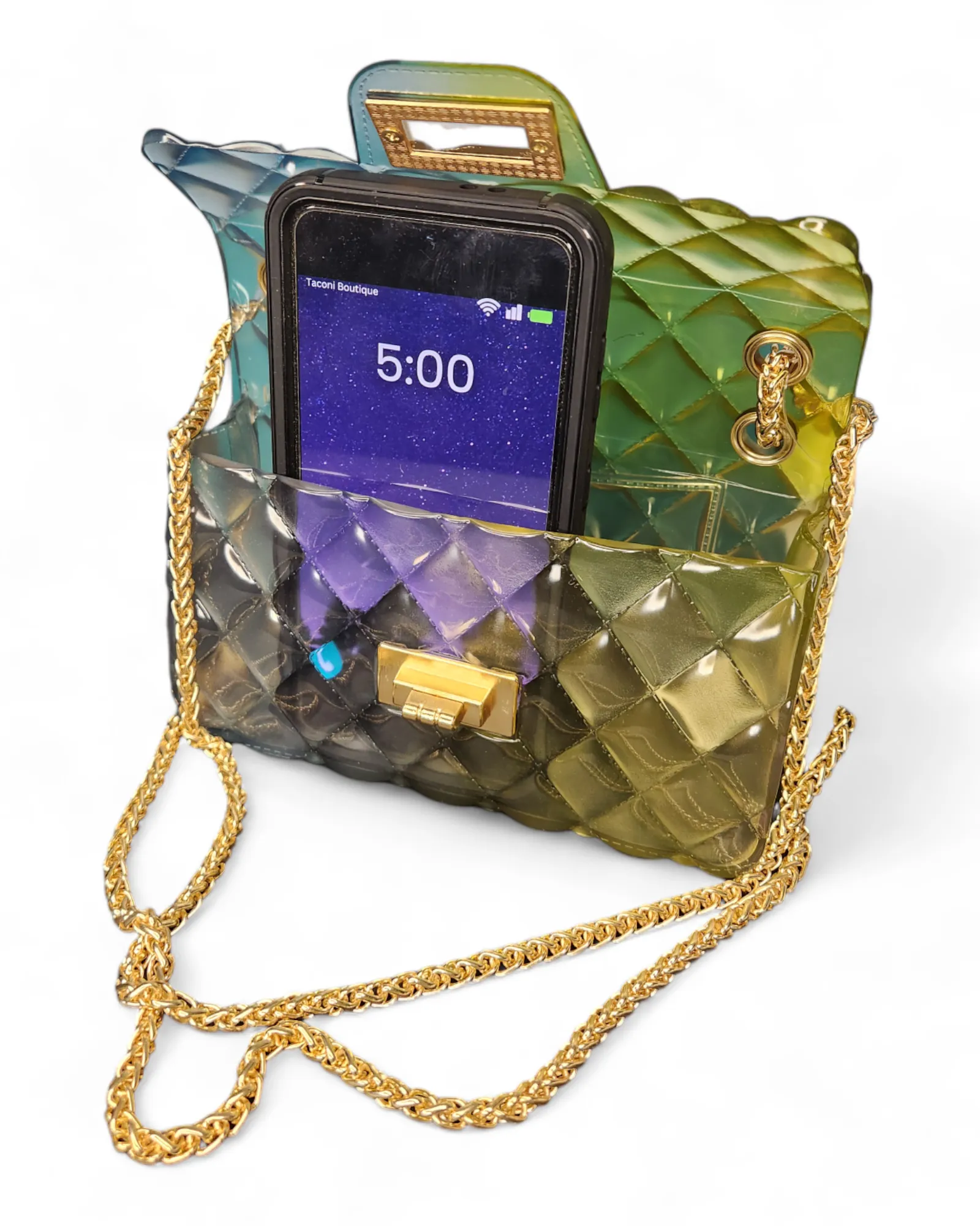 Quilted Jelly Crossbody Bag